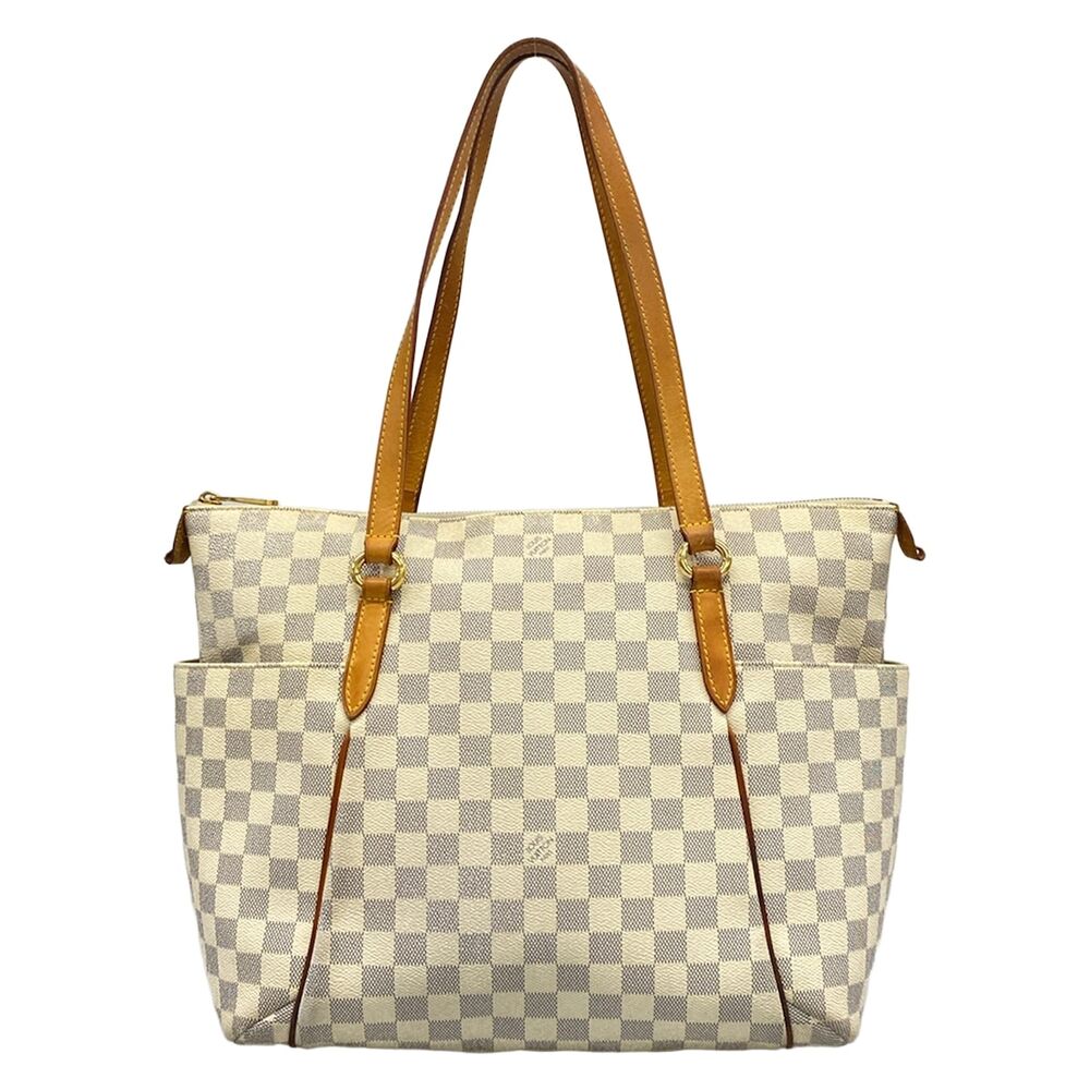 Louis Vuitton Totally MM Damier Shoulder Bag N51262 Azur